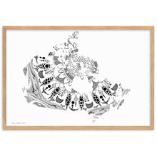 Load image into Gallery viewer, Mandala Canada (White) - Framed Poster
