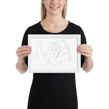 Load image into Gallery viewer, Custom Portrait - Sisters - Framed Matte Paper
