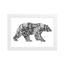 Load image into Gallery viewer, Polar Bear (Curves) - Framed Poster
