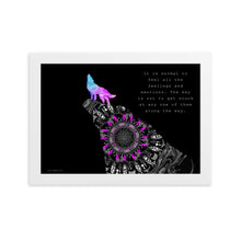 Load image into Gallery viewer, Mandala Wolf - Inspiration - Framed Poster
