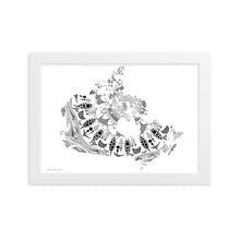 Load image into Gallery viewer, Mandala Canada (White) - Framed Poster
