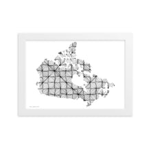 Load image into Gallery viewer, Curves Canada (White) - Framed Poster
