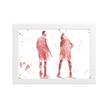 Load image into Gallery viewer, Michael Jordan and Scottie Pippen - Water Colour Splatter - Framed Poster
