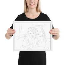 Load image into Gallery viewer, Custom Portrait - Sisters - Framed Matte Paper
