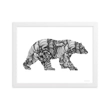 Load image into Gallery viewer, Polar Bear (Curves) - Framed Poster
