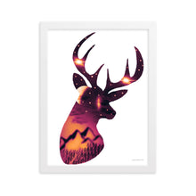 Load image into Gallery viewer, Deer Art - Framed Poster
