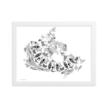 Load image into Gallery viewer, Mandala Canada (White) - Framed Poster
