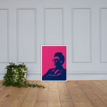 Load image into Gallery viewer, The Weeknd Wall Art - Watercolour (Pink and Blue) - Framed Poster
