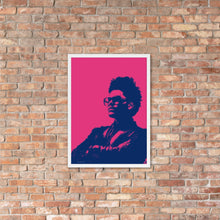 Load image into Gallery viewer, The Weeknd Wall Art - Watercolour (Pink and Blue) - Framed Poster
