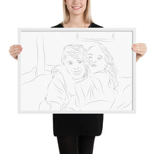 Load image into Gallery viewer, Custom Portrait - Sisters - Framed Matte Paper
