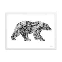 Load image into Gallery viewer, Polar Bear (Curves) - Framed Poster
