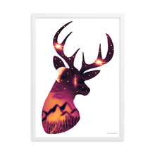 Load image into Gallery viewer, Deer Art - Framed Poster
