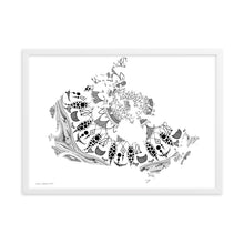 Load image into Gallery viewer, Mandala Canada (White) - Framed Poster
