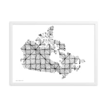 Load image into Gallery viewer, Curves Canada (White) - Framed Poster
