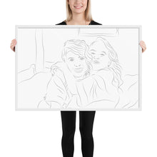 Load image into Gallery viewer, Custom Portrait - Sisters - Framed Matte Paper
