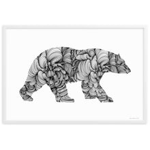 Load image into Gallery viewer, Polar Bear (Curves) - Framed Poster
