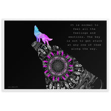 Load image into Gallery viewer, Mandala Wolf - Inspiration - Framed Poster
