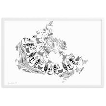 Load image into Gallery viewer, Mandala Canada (White) - Framed Poster
