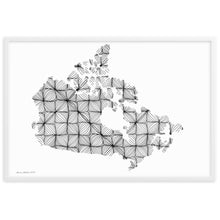 Load image into Gallery viewer, Curves Canada (White) - Framed Poster
