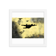 Load image into Gallery viewer, C-130J Silhouette - Flying Undercover - Wooden Framed
