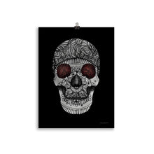 Load image into Gallery viewer, Candy Skull Art - Red Eyes - Frameless Poster
