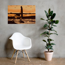 Load image into Gallery viewer, Floatplane Sunset - Frameless Poster
