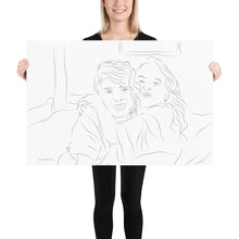 Load image into Gallery viewer, Custom Portrait - Sister Love - Poster
