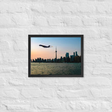 Load image into Gallery viewer, Global 7500 - Coloured Sunset Toronto - Luster Paper Framed Poster
