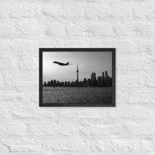 Load image into Gallery viewer, Global 7500 - Black And White Sunset Toronto - Luster Paper Framed Poster
