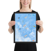 Load image into Gallery viewer, Feel Good - Paper Planes and You - Poster (Framed Premium Luster Photo Paper)
