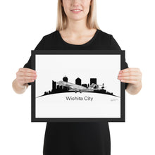 Load image into Gallery viewer, Global 7500 Flight Test Vehicle #1 - Wichita Cityscape - Black and White - Luster Paper
