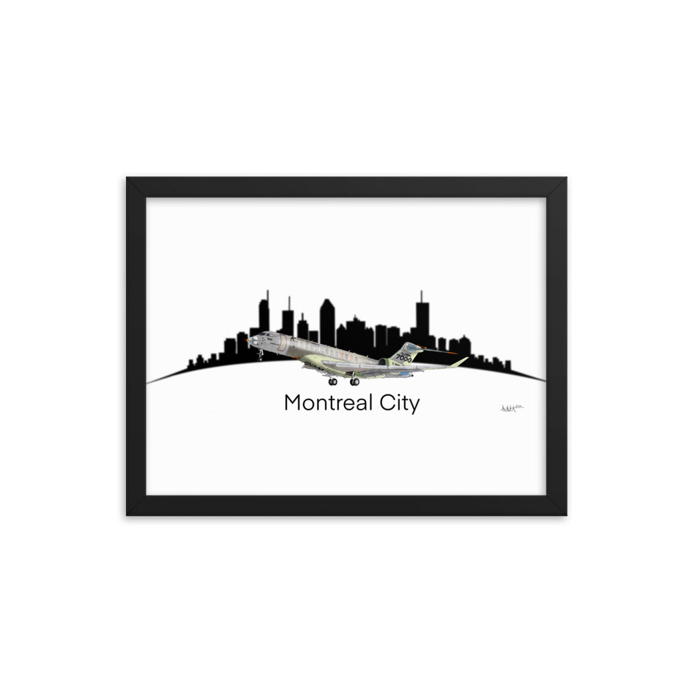 Global 7500 Flight Test Vehicle #1 - Montreal Cityscape - Coloured - Luster Paper