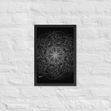 Load image into Gallery viewer, Glowing Lines - Wooden Framed Poster
