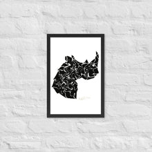 Load image into Gallery viewer, Flowing Rhino - Wooden Framed Poster
