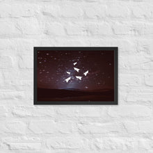 Load image into Gallery viewer, Paper Planes Under The Stars - Luster Paper Framed Poster
