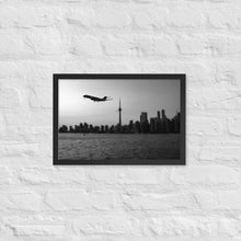 Load image into Gallery viewer, Global 7500 - Black And White Sunset Toronto - Luster Paper Framed Poster
