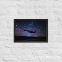 Load image into Gallery viewer, Global 7500 - Under The Stars - Coloured - Framed Poster
