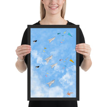 Load image into Gallery viewer, Feel Good - Paper Planes and You - Poster (Framed Premium Luster Photo Paper)
