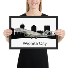 Load image into Gallery viewer, Global 7500 Flight Test Vehicle #1 - Wichita Cityscape - Coloured - Luster Paper
