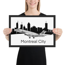 Load image into Gallery viewer, Global 7500 Flight Test Vehicle #1 - Montreal Cityscape - Black and White - Luster Paper
