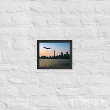 Load image into Gallery viewer, Global 7500 - Coloured Sunset Toronto - Luster Paper Framed Poster
