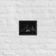 Load image into Gallery viewer, Global 7500 - Black And White At Night Toronto - Luster Paper Framed Poster
