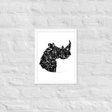 Load image into Gallery viewer, Flowing Rhino - Wooden Framed Poster
