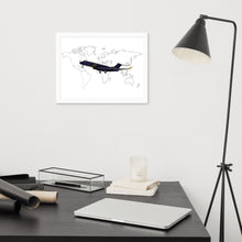 Load image into Gallery viewer, Global 7500 - World Map - Going Global - Luster Paper Framed Poster
