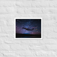 Load image into Gallery viewer, Global 7500 - Under The Stars - Coloured - Framed Poster
