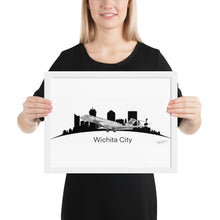 Load image into Gallery viewer, Global 7500 Flight Test Vehicle #1 - Wichita Cityscape - Black and White - Luster Paper
