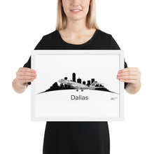 Load image into Gallery viewer, Global 7500 Flight Test Vehicle #1 - Dallas Cityscape - Black and White - Luster Paper
