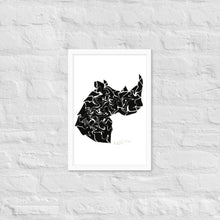 Load image into Gallery viewer, Flowing Rhino - Wooden Framed Poster
