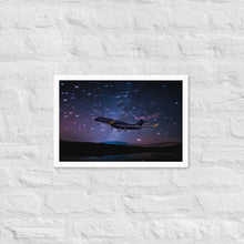 Load image into Gallery viewer, Global 7500 - Under The Stars - Coloured - Framed Poster
