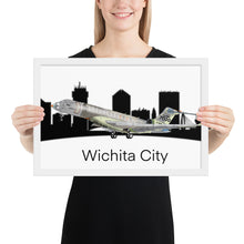 Load image into Gallery viewer, Global 7500 Flight Test Vehicle #1 - Wichita Cityscape - Coloured - Luster Paper
